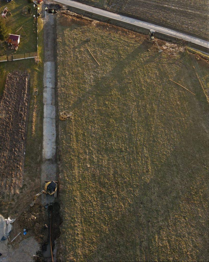 widok całego placu budowy